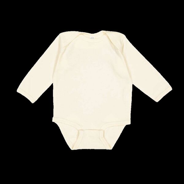 Infant Long Sleeve Baby Rib Bodysuit Thumbnail
