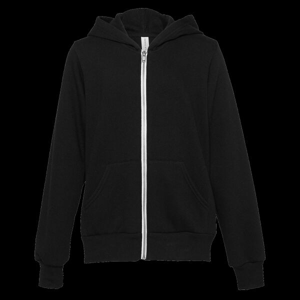 Youth Sponge Fleece Full-Zip Hoodie Sweatshirt Thumbnail