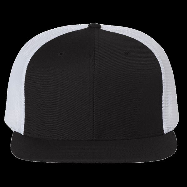 Wool Blend Flat Bill Trucker Cap Thumbnail